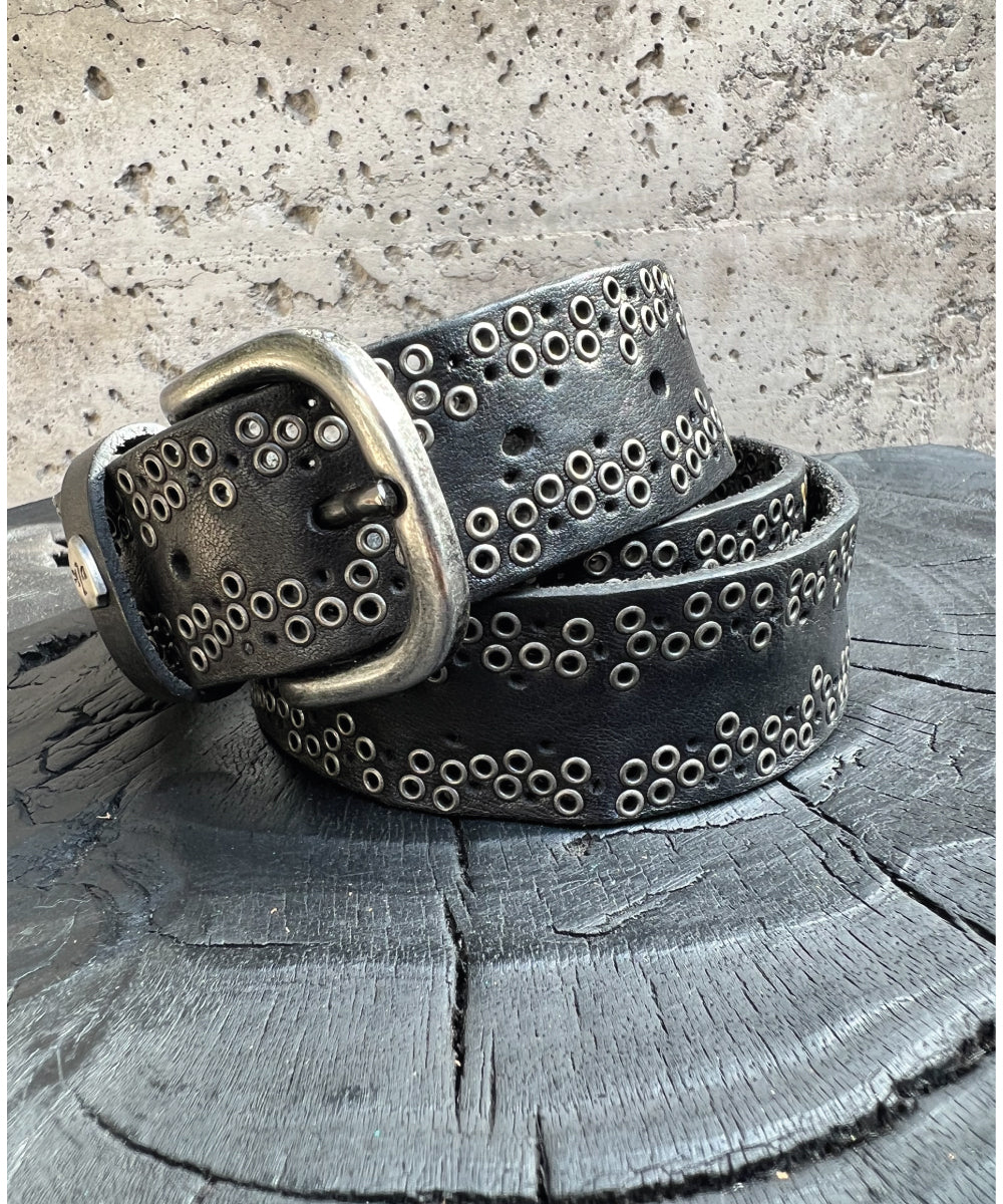 CINTURON LIRA NEGRO 1026