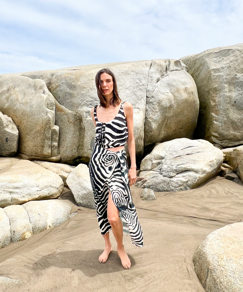 TOP AMELIE ZEBRA