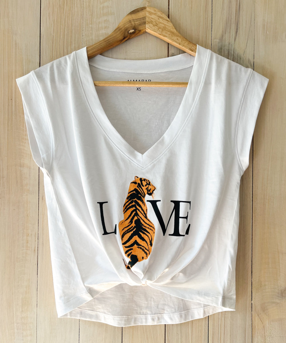 POLERA LOVE BLANCA PIMA