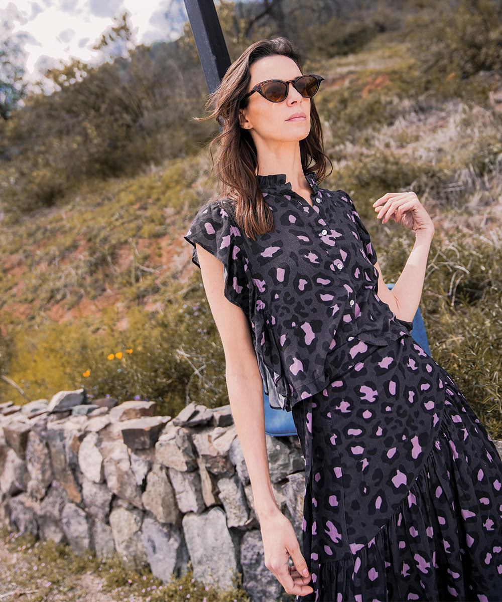 BLUSA AGATA ANIMAL PRINT