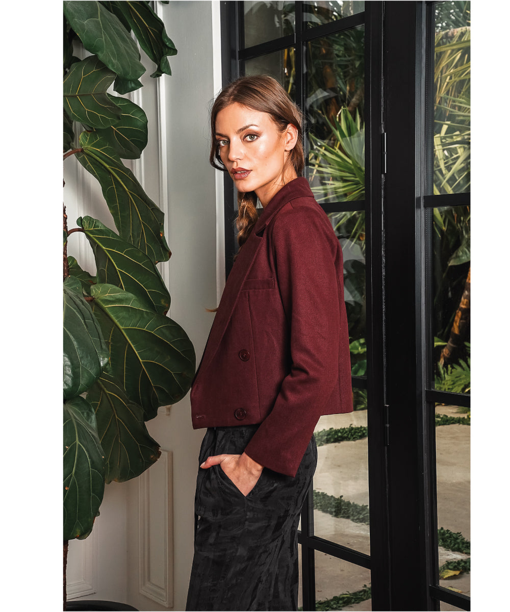 BLAZER LYON BURGUNDY