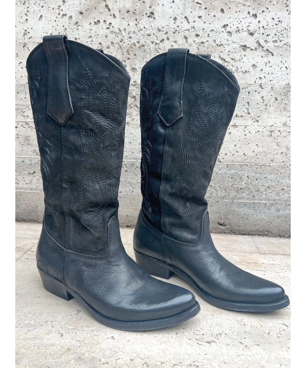 BOTA VAQUERA ALTA NEGRA 36791