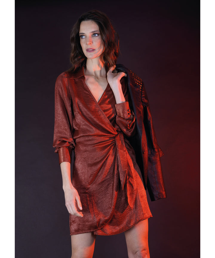 VESTIDO LISA GUINDA