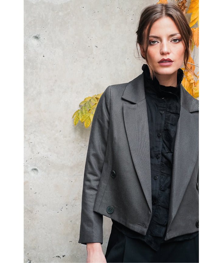 BLAZER LYON OLIVA/GRISACEO