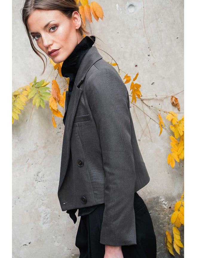 BLAZER LYON OLIVA/GRISACEO