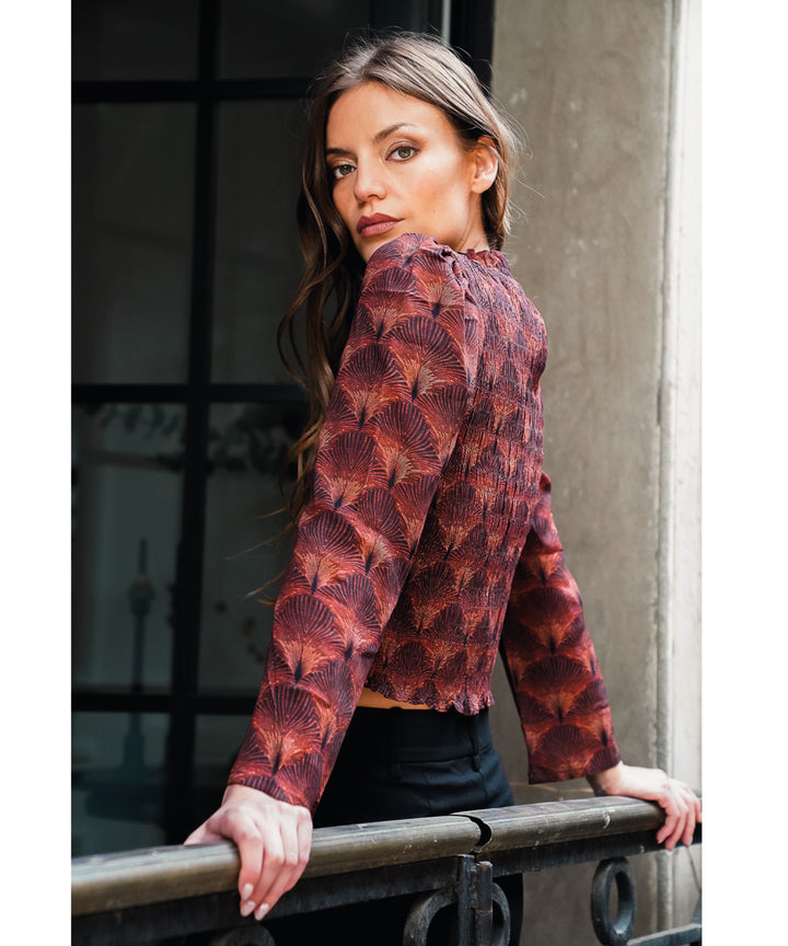 BLUSA OFELIA VINO