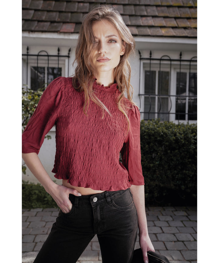 BLUSA PANAL VINO