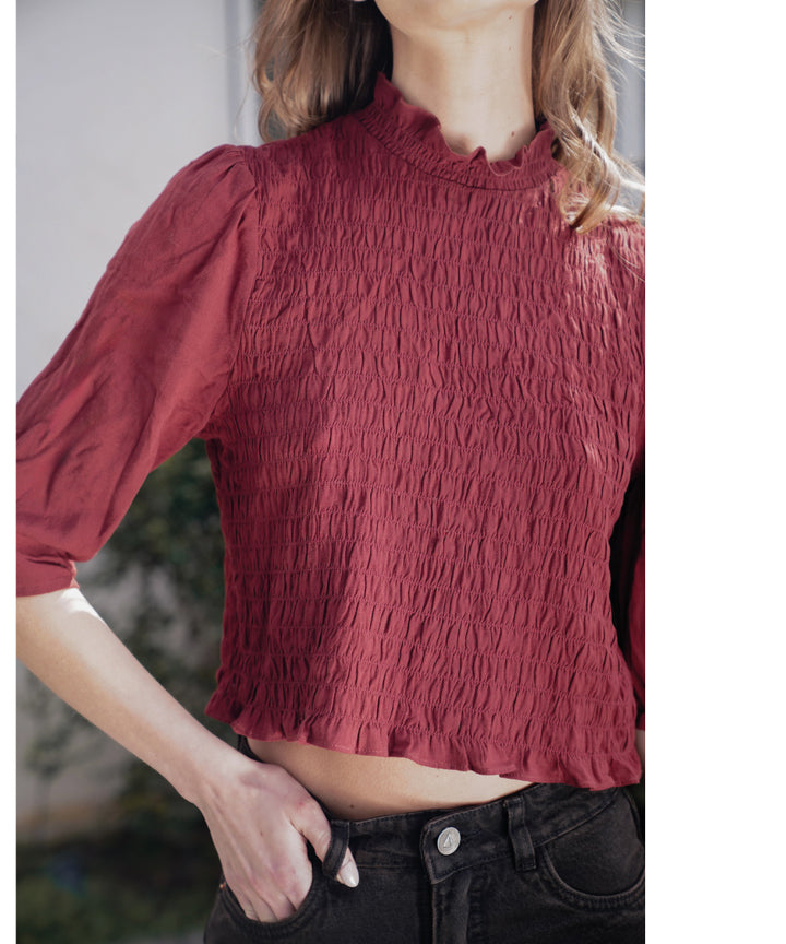 BLUSA PANAL VINO