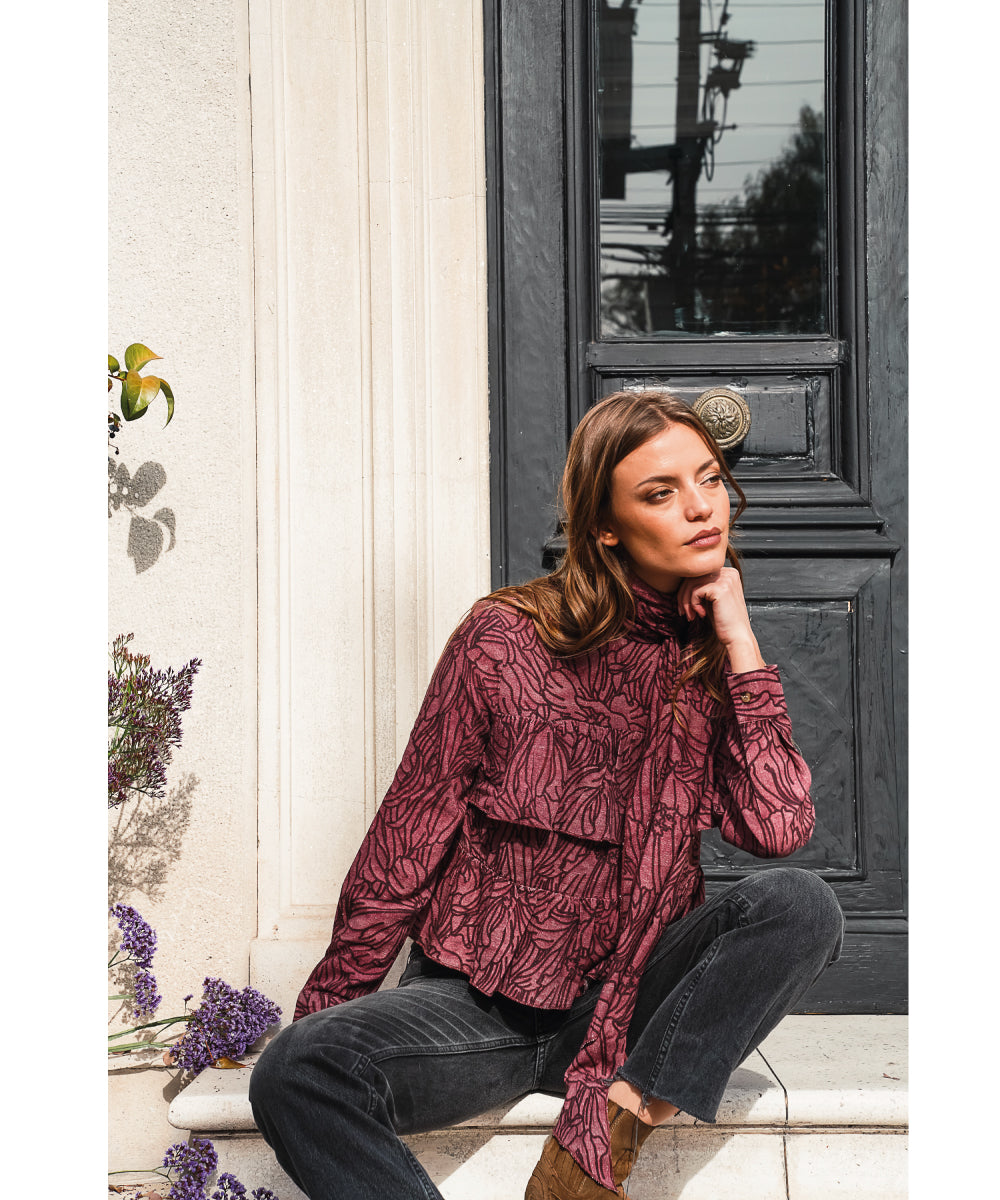 BLUSA AMY BURGUNDY