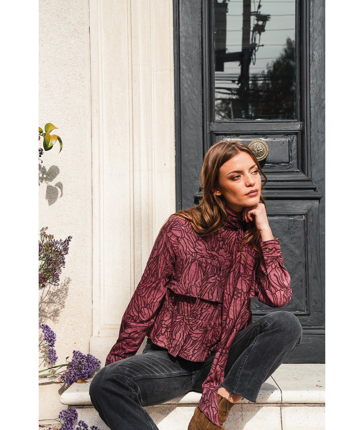 BLUSA AMY BURGUNDY