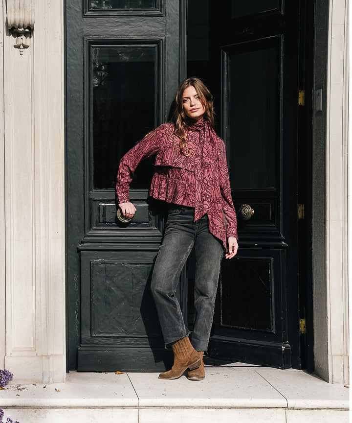 BLUSA AMY BURGUNDY