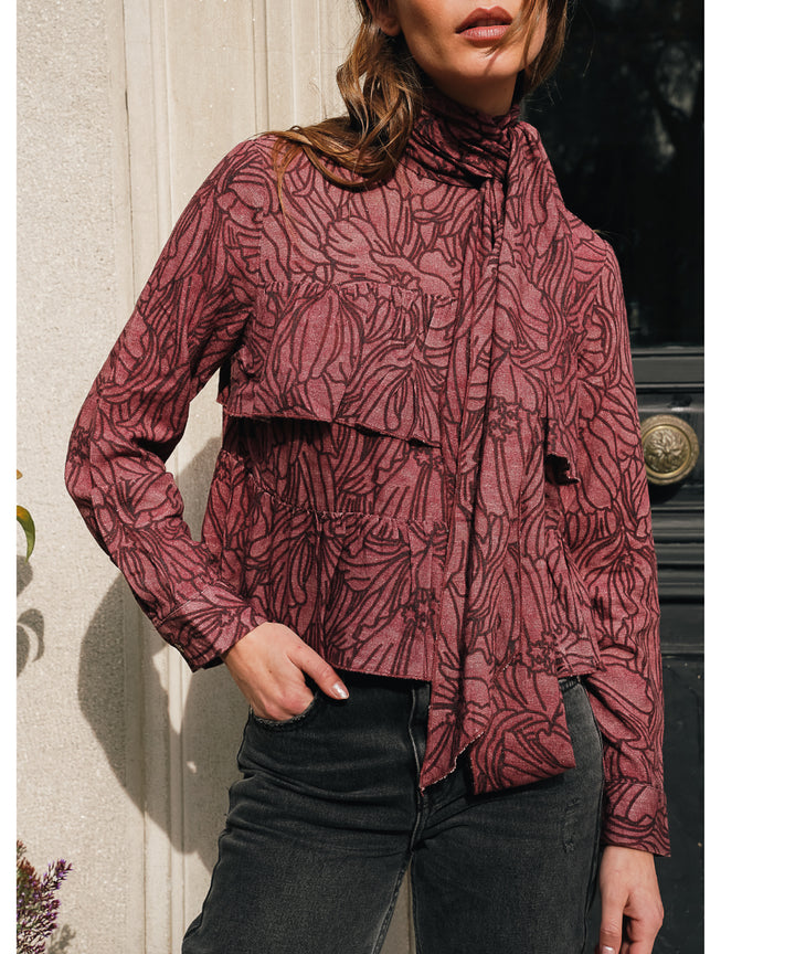 BLUSA AMY BURGUNDY