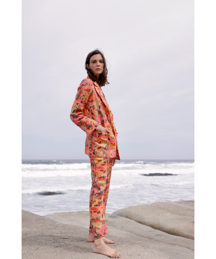 BLAZER NOA LINO PRINT ROSA