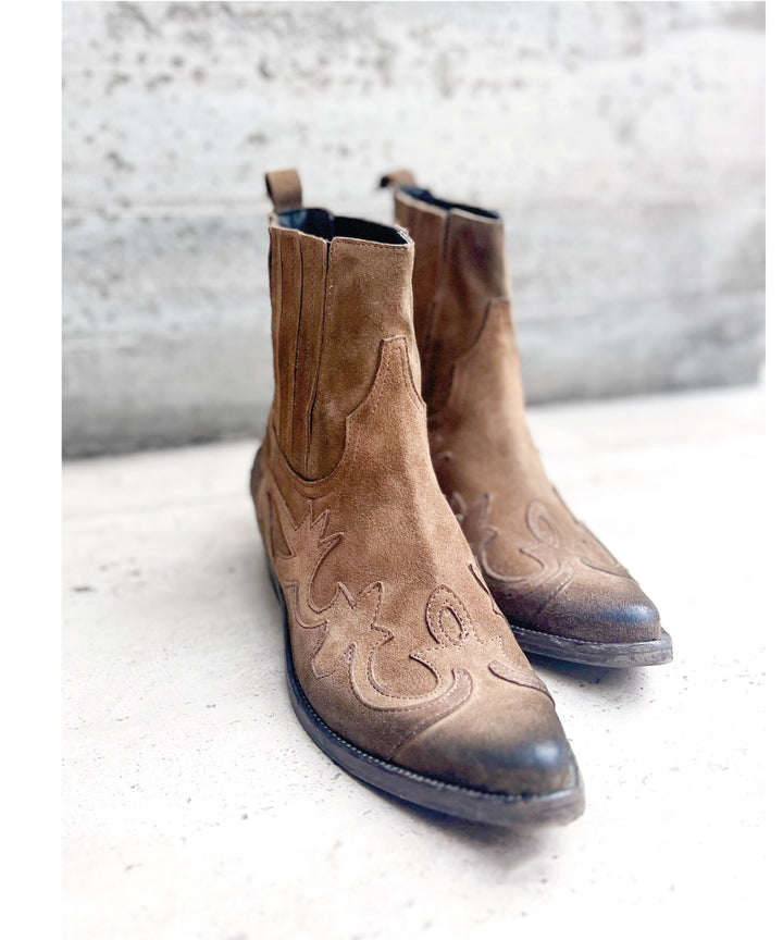 BOTA VAQUERA GAMUZA 36802 CON ELASTICO