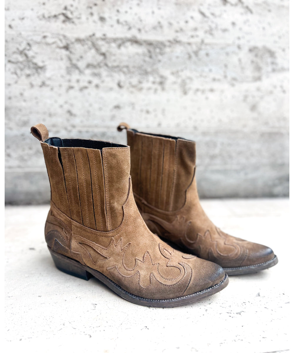 BOTA VAQUERA GAMUZA 36802 CON ELASTICO