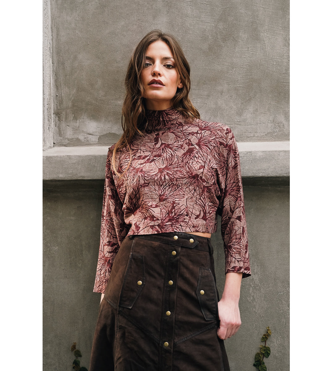BLUSA GALA PRINT TIERRA