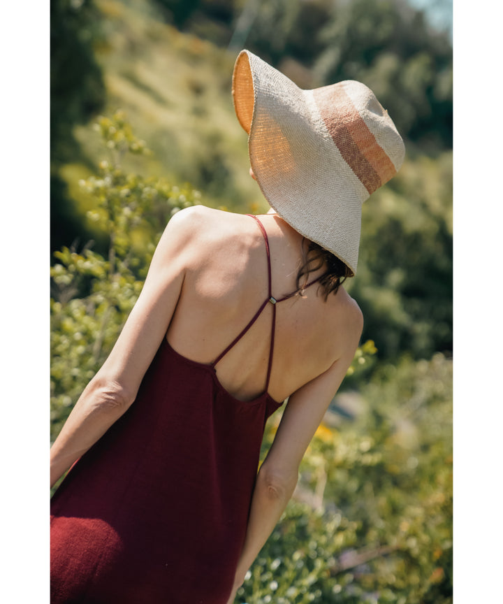 VESTIDO TEJIDO NALCA VINO