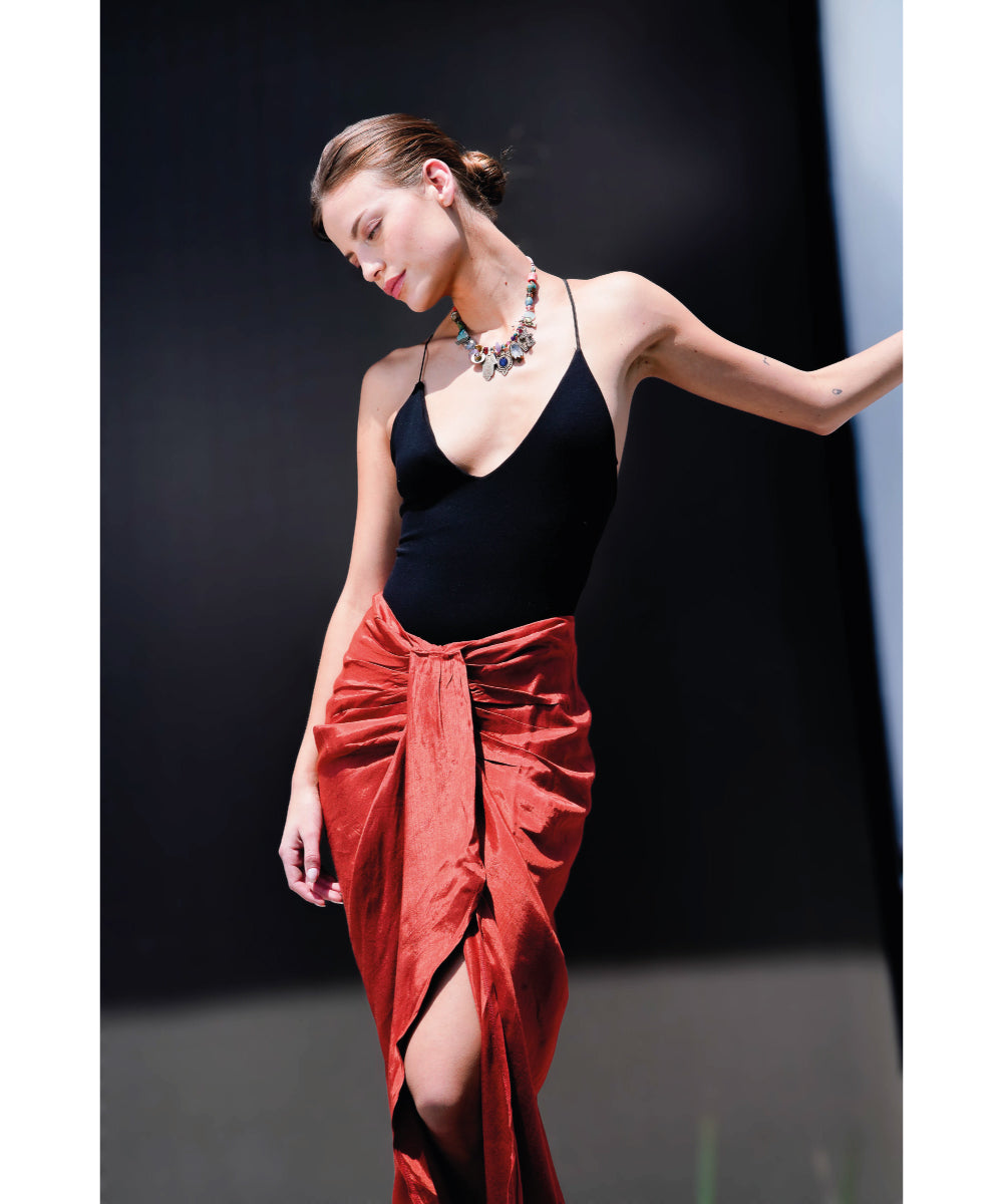 POLLERA NUIT LADRILLO