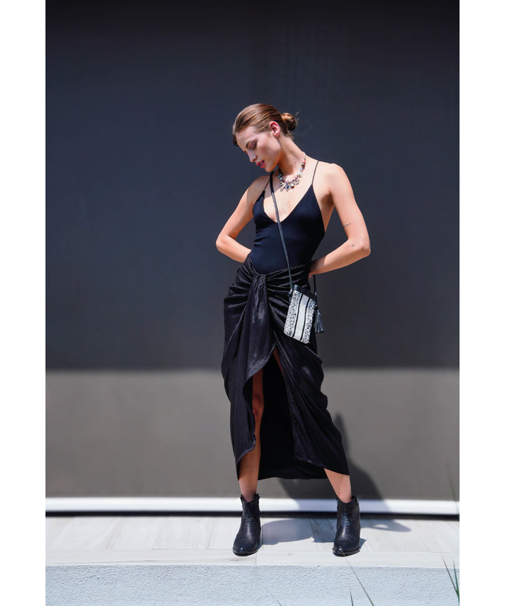 POLLERA NUIT NEGRO