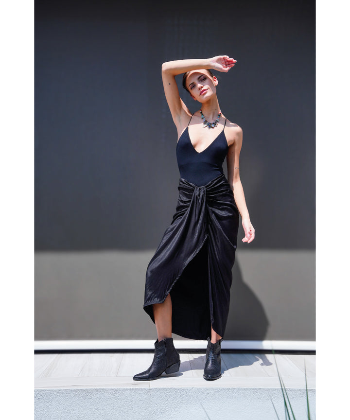 POLLERA NUIT NEGRO