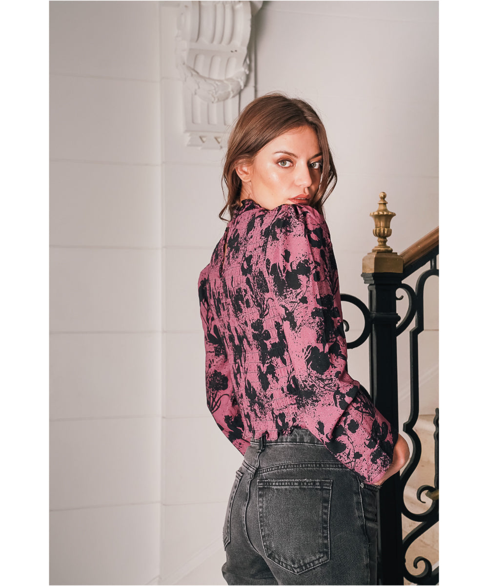 BLUSA OFELIA MALVA