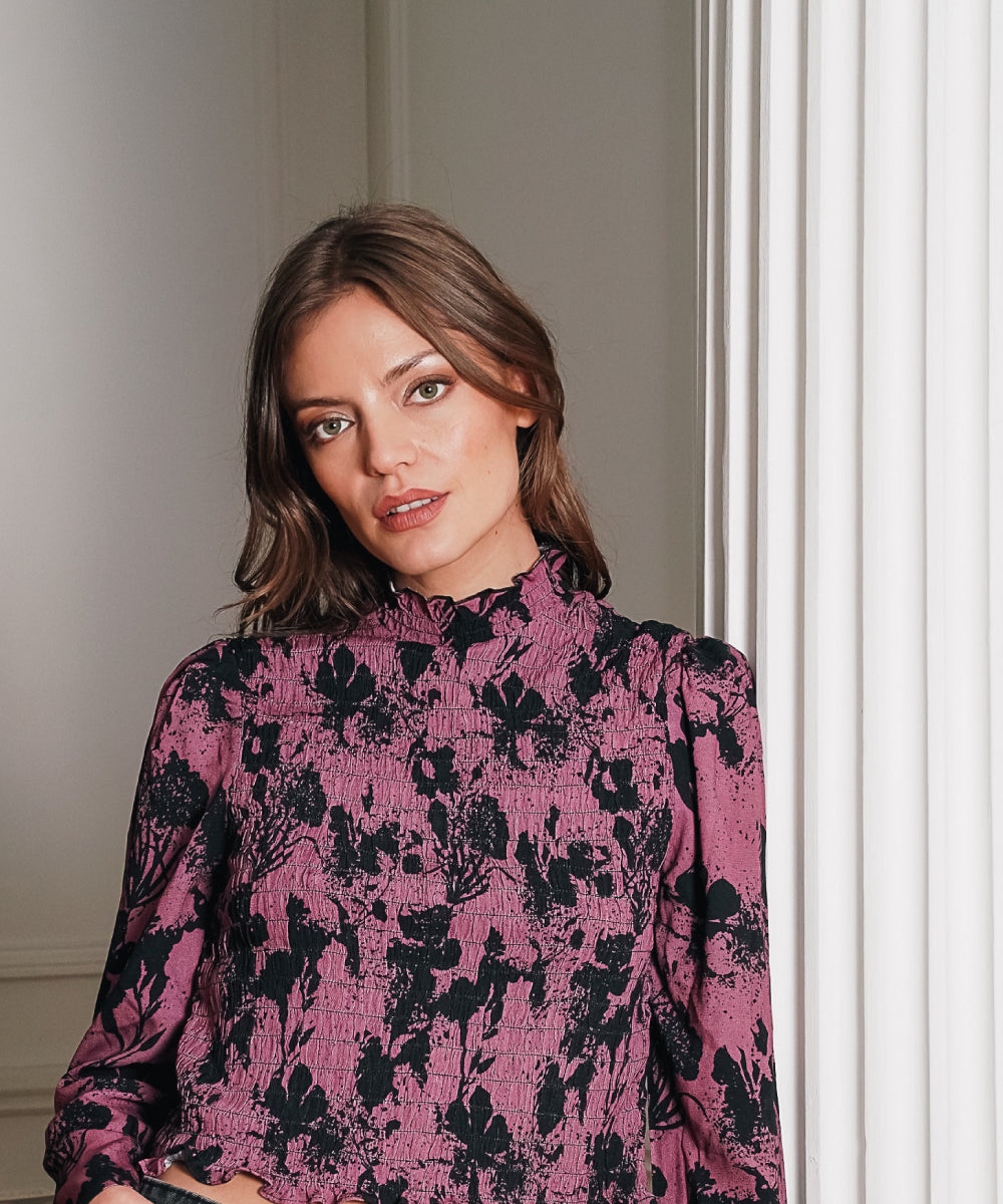 BLUSA OFELIA MALVA