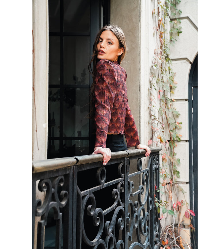 BLUSA OFELIA VINO