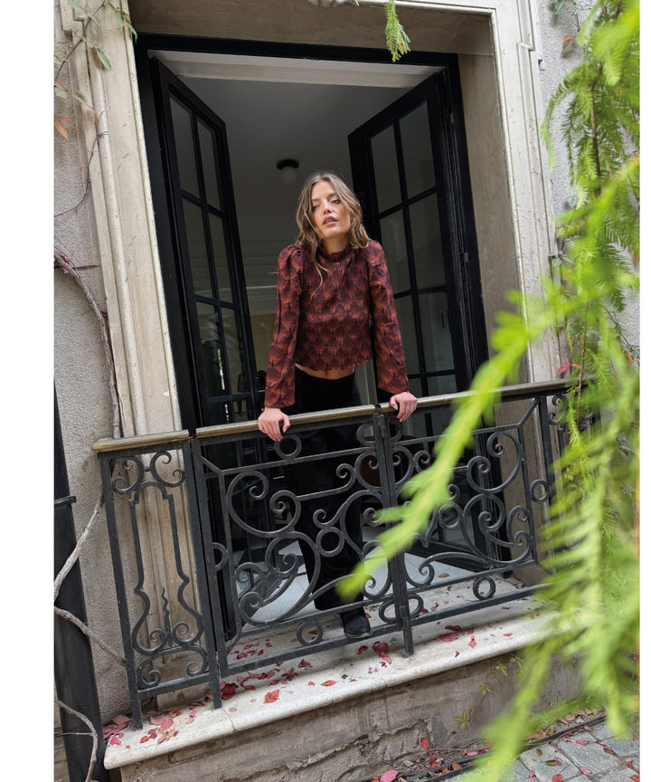 BLUSA OFELIA VINO