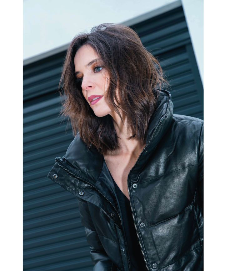 PARKA CUERO LONG MOSS