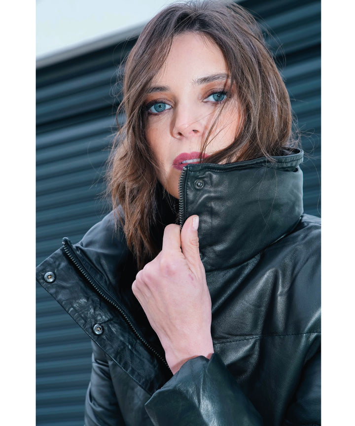 PARKA CUERO LONG MOSS