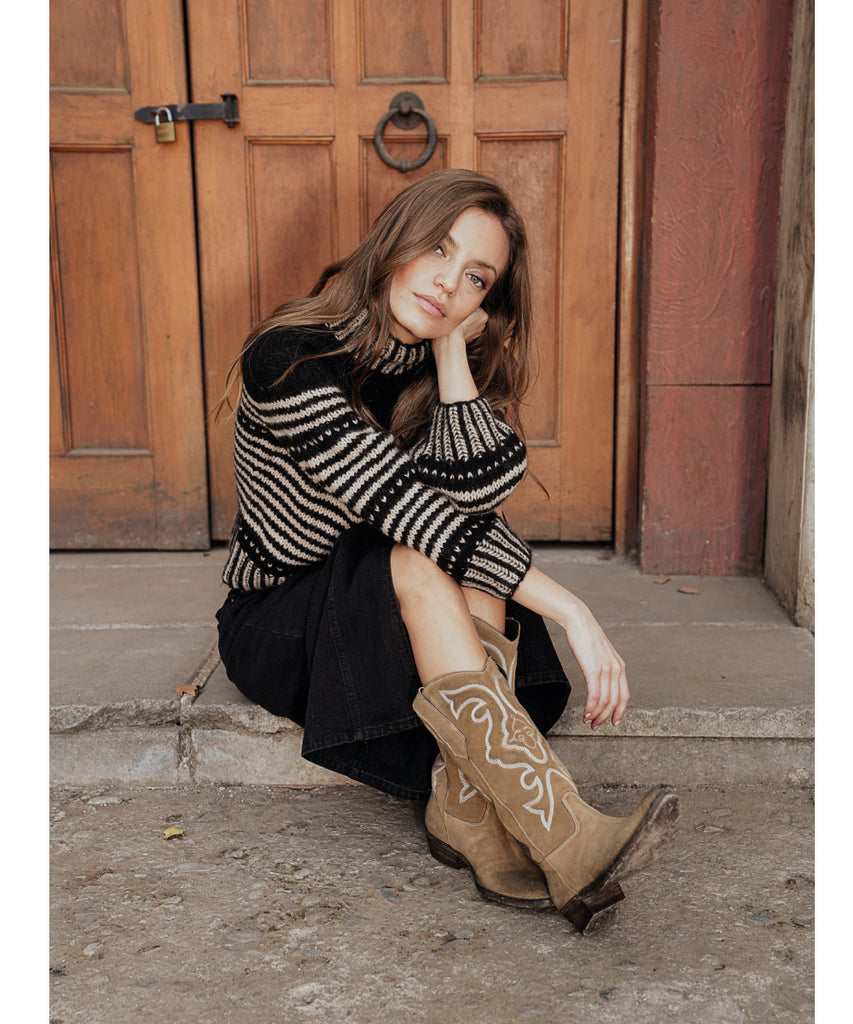 Botas Largas Botitas A La Moda Gamuza Botitas Abrigadas Para Mujer