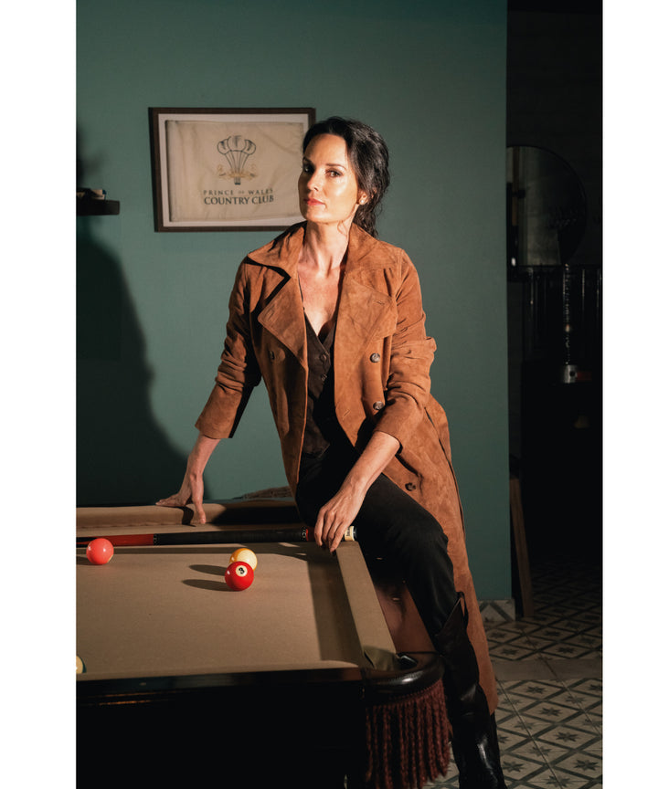 TRENCH GAMUZA COÑAC