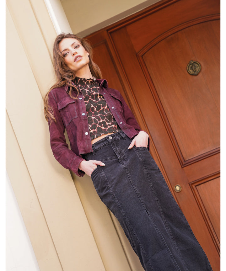 POLLERA JEANS VEGA GRAFITO