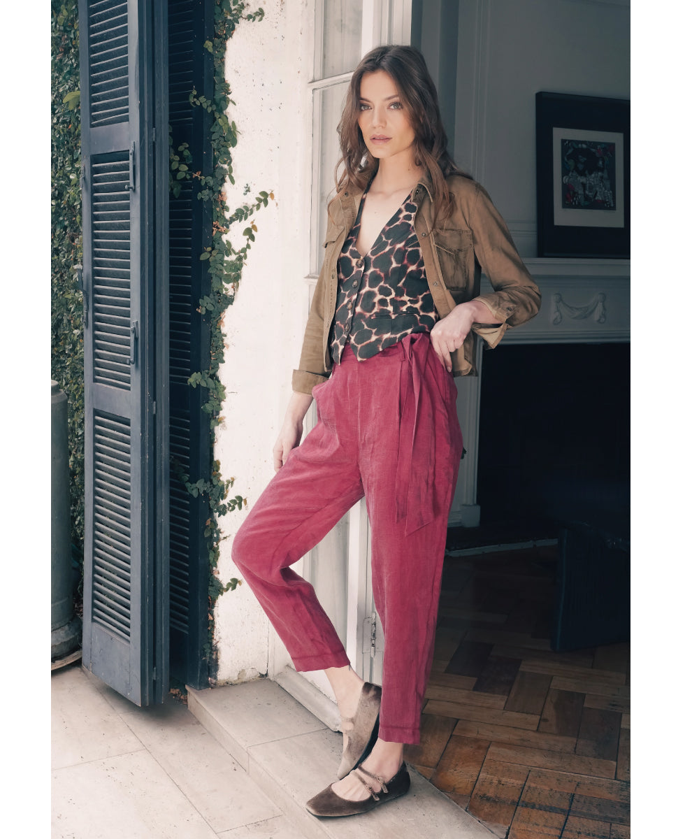 PANTALON NORAH VINO