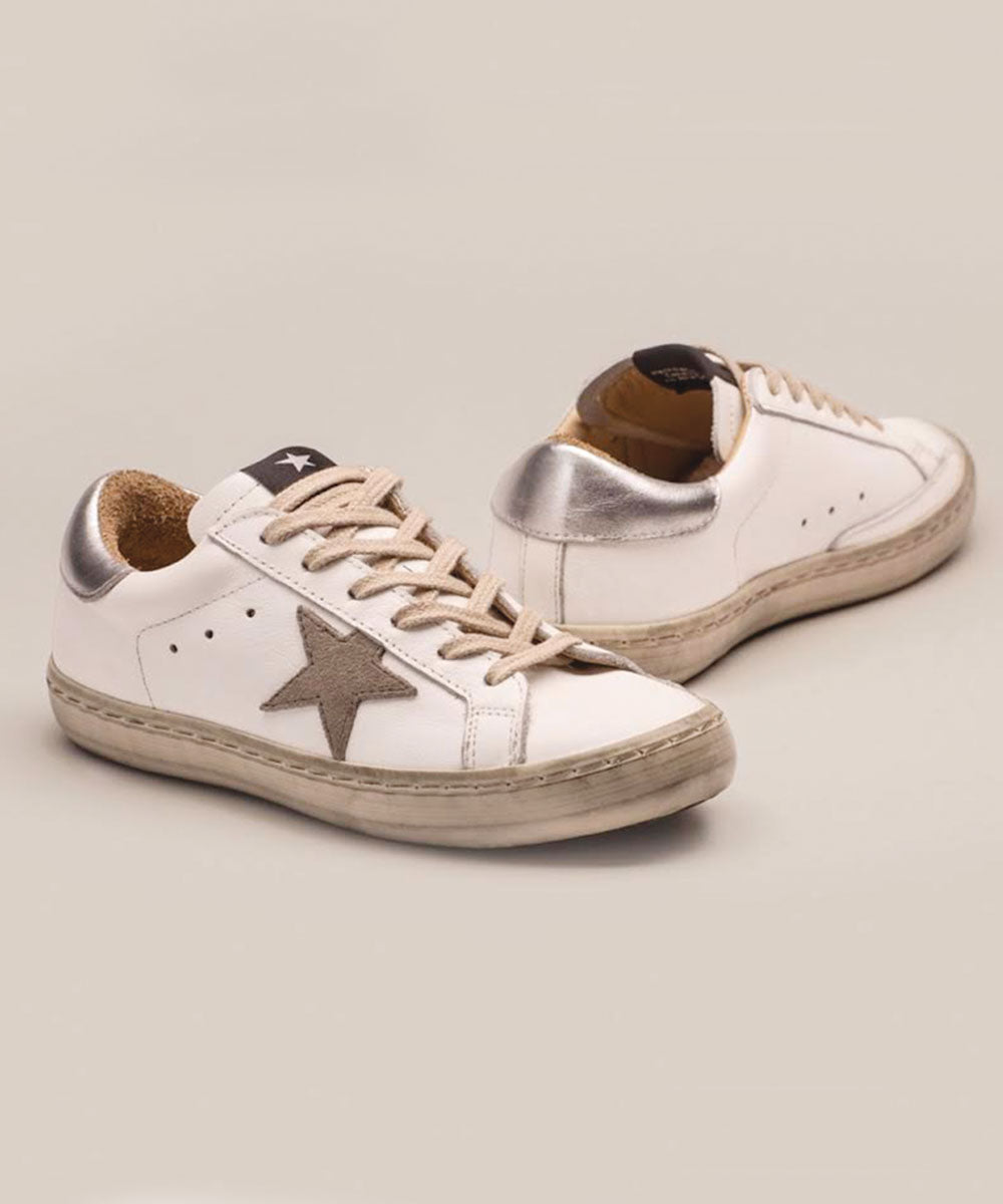 Zapatilla Rossati blanca caña baja 1009