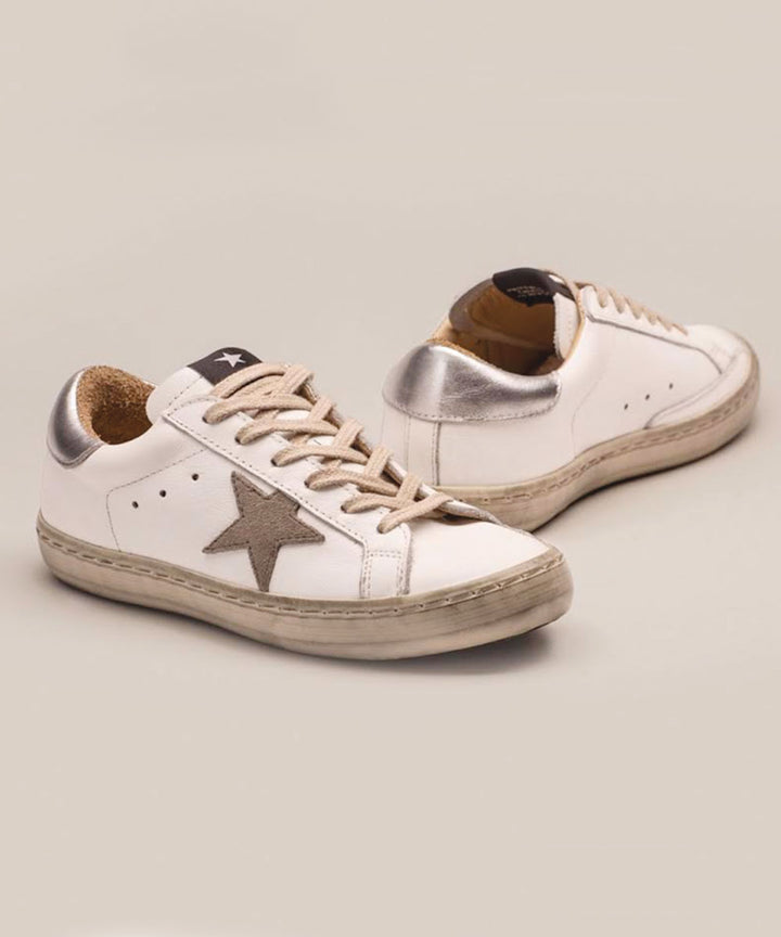 Zapatilla Rossati blanca caña baja 1009