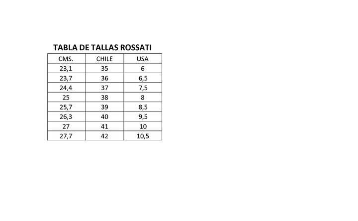 Zapatilla Rossati Chita 1032