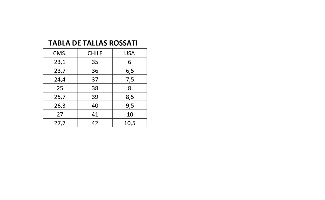 Zapatilla Rossati Midi 2032